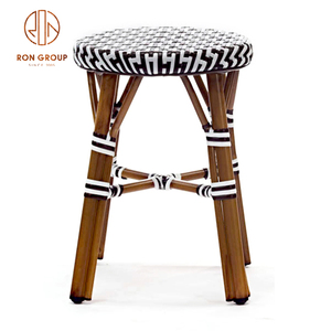 Muebles de mimbre para Hotel y restaurante, muebles de aluminio, impermeables, con pata de Metal, estilo francés, para balcón y al aire libre - Product Image 2