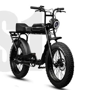 2 Wheels Powerful Brushless Bike High-speed Motor Off-road Fat Tyre E-bike E Bike Fat Tire Bicicleta 20 Inch Electric Bike