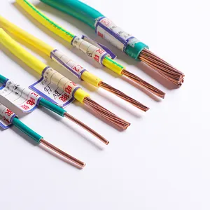 Fio de cobre flexível para cabos fio de pvc, isolamento para cabos de fiação de casa 1.5mm 2.5mm 4.0mm