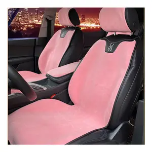 Mới nhất thời trang thoải mái Phụ Nữ Xe ghế Bìa phù hợp với năm chỗ ngồi màu hồng xe đệm