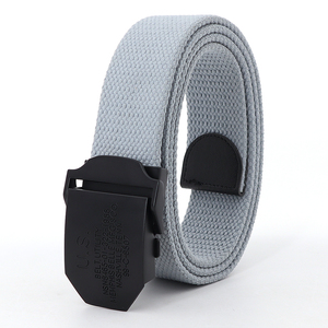 Sports et loisirs de plein air personnalisés <span class=keywords><strong>ceinture</strong></span> <span class=keywords><strong>tressée</strong></span> en coton grossier à boucle lisse pour hommes vente en gros - Product Image 1
