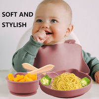 5 PCS mignons ustensiles pour tout-petits en forme d'ours plateaux et ensembles de bols avec fourchettes pour enfants et cuillèr