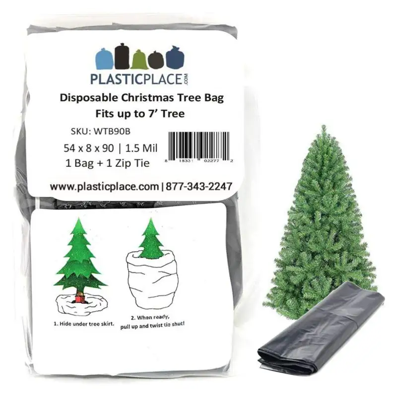 Large Christmas Tree Removal Storage Plastic Bag Giant Plastic Gift Bag