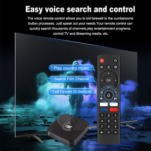 Boîtier TV X16 à succès avec Amlogic S905W2, Wi-Fi double bande 2.4G/5G, télécommande vocale Bluetooth, 4 Go de RAM, 32 Go de ROM, Quad Core, OTT, Android TV Box 8K - Product Image 6