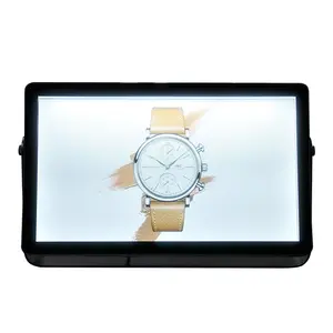Hivac 13.3inch transparent lcd shopping mall museum retail shopping product show transparent box transparent cabinet