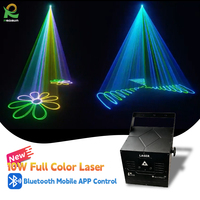 Redsun 2W/3W/5W/10W Projecteur laser dynamique pleine couleur avec contrôle Bluetooth DMX512/activation sonore pour utilisation en club, mariage, scène