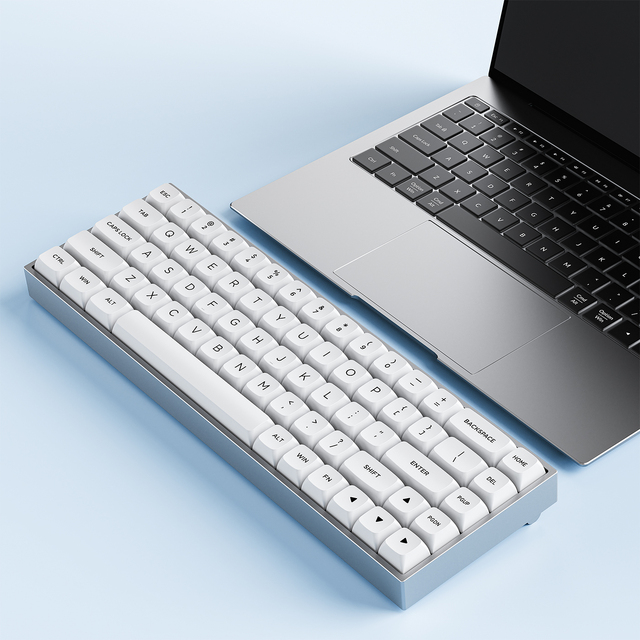 61 Keys Aluminium Mechanical Keyboard 60 Percent PBT Keycaps RGB Backlight Wireless Gaming Magnetic Switch Mechanical Keyboard