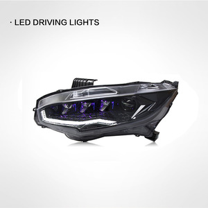 Feux avant de style automobile pour <span class=keywords><strong>Civic</strong></span>, feux avant <span class=keywords><strong>Civic</strong></span> 2016-2021, feux avant LED <span class=keywords><strong>Civic</strong></span> X, double projecteur LED, animation DRL, feu de signalisation - Product Image 2