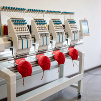 Machine à broder à grande vitesse avec 1000 tr/min pour la fabrication professionnelle de casquettes