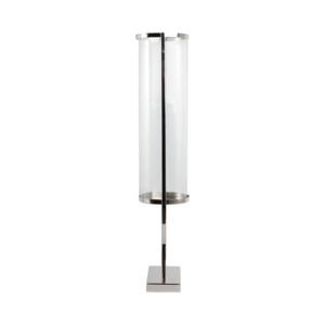 Contemporary Metal And Glass <b>Hurricane</b> <b>Candle</b> Holder Decorative Pillar Candlestick For Table Centerpiece Elegant - Product Image 3