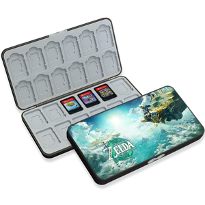 Custom Design 24 Slot Magnetic Protection <b>Case</b> for Nintendo <b>Switch</b> <b>OLED</b> Lite Mini Premium Game Cartridge Memory Card Holder - Product Image 1