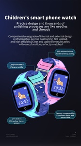 Montre connectée carrée TFT Android Q18 pour enfants avec alarme, bracelet en plastique et caoutchouc – Économique, durable, haute qualité pour garçons et filles, autonomie de 4 jours - Product Image 2