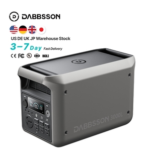 Dabbsson Générateur solaire portable 3000W 3072WH Batteries de voiture <span class=keywords><strong>Centrale</strong></span> électrique à recharge rapide pour usage familial Alimentation portable - Product Image 1