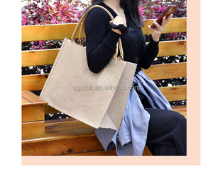 Custom Eco-Friendly <strong>Jute</strong> <strong>Tote</strong> <strong>Bags</strong> Holiday Christmas Burlap Pouch with Long Ribbon Handle Clear Front for Parties - Product Image 2
