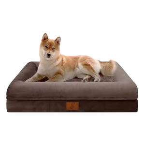 Groothandel Klassieke Rechthoek Xl Hondenbed Verwijderbare Hoes Milieuvriendelijk Orthopedisch Kennelkussen Waterdichte Autostoelbeschermer - Product Image 1