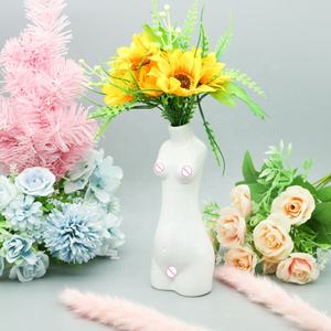 Florero con forma de cuerpo para mujer, jardinera con forma de cuerpo para mujer, <span class=keywords><strong>maceta</strong></span> Bohemia para el rostro, <span class=keywords><strong>maceta</strong></span> para flores, jarrones para la cabeza bohemios, decoración feminista para el <span class=keywords><strong>busto</strong></span> - Product Image 5