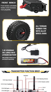 Controle Remoto Pickup Trucks Alta Velocidade Rock Crawler Veículo SJY-HG-P415A 1/10 Escala 2.4GHz Elétrico <span class=keywords><strong>RC</strong></span> Carro 4WD Off Road - Product Image 5