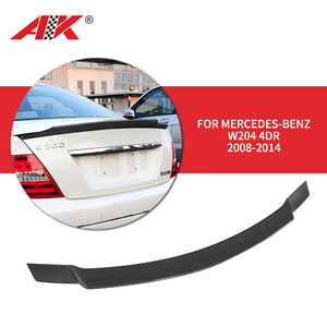 Per 2008 2014 <span class=keywords><strong>Mercedes</strong></span> Benz W204 <span class=keywords><strong>c</strong></span> <span class=keywords><strong>classe</strong></span> <span class=keywords><strong>c</strong></span> <span class=keywords><strong>classe</strong></span> c300 plastica fibra di carbonio nero accessori per auto kit carrozzeria spoiler paraurti posteriore - Product Image 3