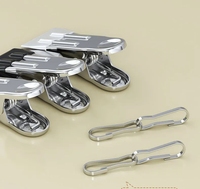10 pcs/lot coupe-vent antidérapant stockage sous-vêtements ménage étanchéité acier inoxydable séchage cintres pinces à linge Clips
