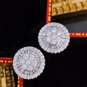 Xinfly Wholesale Wedding Diamond Earrings 0.90ct 18kt Solid Gold Hypoallergenic Baguette Cut Cluster Personalized - Product Image 3