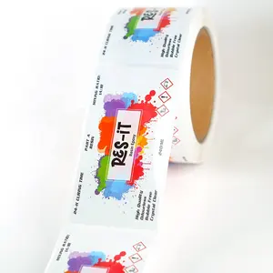 사용자 정의 방수 접착제 통조림 식품 스티커 가격 투명 로고 라벨 풀 컬러 인쇄 비닐 광택 스티커 병
