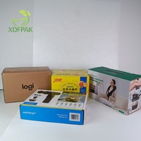 Boîtes d'emballage de boîte en carton pour emballage de chargement de marchandises de petite entreprise boîte en carton principal de taille personnalisée