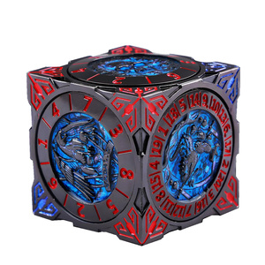 Bộ xúc xắc kim loại 7 trong 1, kích thước lớn, kiểu Rubik, dùng cho trò chơi nhập vai Cthulhu trên bàn, phụ kiện trò chơi xúc xắc hướng dẫn, xúc xắc kim loại lớn D&D - Product Image 1