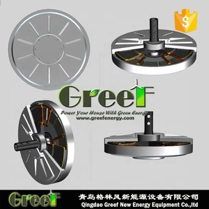 Generador de Eje Vertical PMG sin Núcleo de 300w-10kw, Generador Eólico de 80rpm-180rpm - Product Image 1