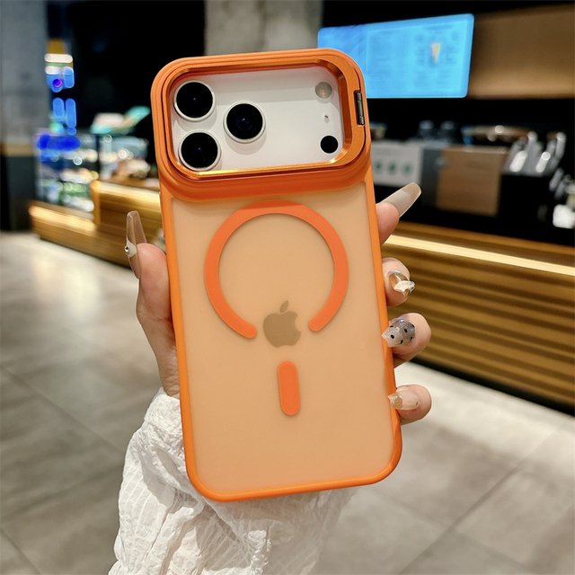 Skin Sensitive Magnetic Holder Suitable for Iphone16pro Phone case 12 16/15 Matte 13mini Cross-border 14