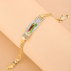 เครื่องประดับแฟชั่นชุบทองหลายรูปแบบสร้อยข้อมือกำไลข้อมือ Virgin Mary สำหรับผู้หญิง - Product Image 2