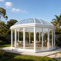 Serre en aluminium préfabriquée, véranda en verre, abri de piscine, jardin, patio, cour arrière