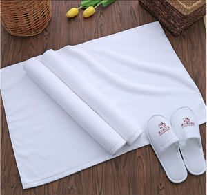 Tapis de sol épais antidérapant en coton 100 % uni pour hôtel, tissage uni, écologique, rectangulaire, vente en gros - Product Image 1