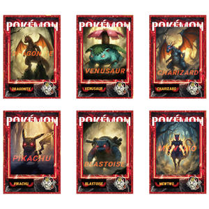 Nouveauté : Accessoires Pokémoned Art Borad Charizard, accessoires d'anime, thème des billets, cadeau traditionnel chinois, boîte à surprises, jeu de société - Product Image 6