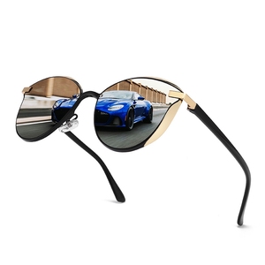 Venta al por mayor <span class=keywords><strong>de</strong></span> gafas <span class=keywords><strong>de</strong></span> sol con logotipo personalizado para hombres y mujeres, gafas <span class=keywords><strong>de</strong></span> sol polarizadas clásicas redondas retro ojo <span class=keywords><strong>de</strong></span> gato - Product Image 3