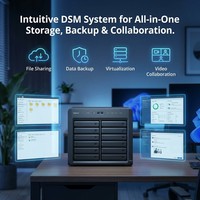 Serveur de stockage NAS Synology RackStation DS2422+ neuf, 12 baies, tour, pour entreprises, sauvegarde de fichiers, virtualisation, système sans disques