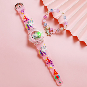 Nouvelle montre électronique pour enfants, montre électronique lumineuse, montre licorne pour garçons et filles, bracelet - Product Image 3