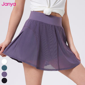Großhandel Damen Peak Ball Sportswear High Waist Sport Golf Röcke Mesh <span class=keywords><strong>2</strong></span> in 1 Mini Peakball Tennis rock mit Pocket Shorts - Product Image 5