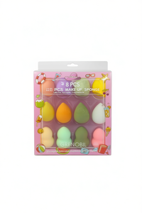 Set di spugne per trucco Grenobil, 8 pezzi, strumenti di bellezza colorati per l'applicazione sul viso - Product Image 1