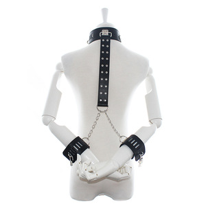 Juego de juguetes eróticos BDSM para adultos, esposas de cuello de <span class=keywords><strong>Bondage</strong></span>, arnés de cinturón de <span class=keywords><strong>Bondage</strong></span> corporal esclavo fetiche - Product Image 1