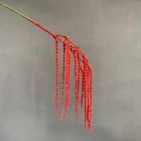 Fleur artificielle suspendue Amarante R-01, 11 branches, effet de riz tombant pour mur végétal, plafond, décoration florale de mariage et de maison