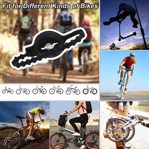 Soporte de bicicleta <span class=keywords><strong>para</strong></span> mascotas compatible con <span class=keywords><strong>Airtag</strong></span>, accesorio de silicona elástico impermeable, fácil de conectar a la bicicleta oculta debajo del asiento - Product Image 6