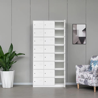 Casier métallique haut à 24 portes, armoire de rangement moderne et spacieuse, robuste et durable pour l'école, la salle de sport, le supermarché