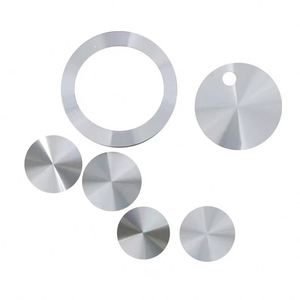 Wholesale Anodized Stamped <b>CD</b> Pattern Aluminum Sheet Special Shape Chamfer Edge Metal Decorative Plate <b>Custom</b> Silk Print Logo - Product Image 1