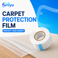 Rouleaux de film de protection de tapis brillant souple en LLDPE pour bâtiments commerciaux