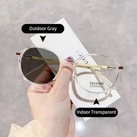 Lunettes photochromiques multicolores anti-lumière bleue, protection UV400, monture PC, lunettes de protection contre la lumière bleue pour ordinateur