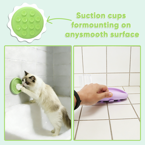 Gamelle anti-glouton étanche en silicone <span class=keywords><strong>de</strong></span> qualité alimentaire <span class=keywords><strong>pour</strong></span> animaux <span class=keywords><strong>de</strong></span> compagnie avec base à ventouse, petit tapis à lécher <span class=keywords><strong>pour</strong></span> chat et <span class=keywords><strong>chien</strong></span>, logo personnalisé - Product Image 4