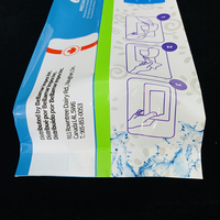 Sacs en plastique imprimés sur mesure pour lingettes humides, pochettes pour lingettes, emballages pour lingettes humides, vente en gros