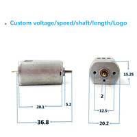Moteur à balais de charbon FK-132PH 132SH 15x20mm DC 3V 3.7V 23400RPM, micro-moteur haute vitesse pour voiture de course miniature