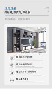 Vis de fixation en chrome pour armoire et placard, accessoires de quincaillerie de combinaison de meubles de type plaque en plastique - Product Image 2