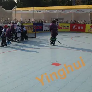 I-01 Yingrui Roda Dalam Bisa Dilepas Hoki Permukaan Lantai Plastik untuk Lantai Inline Skating Dalam dan Luar Ruangan